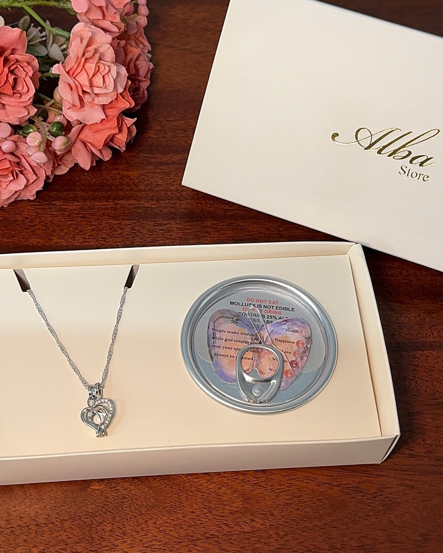Collar Corazón de Perla Promesa