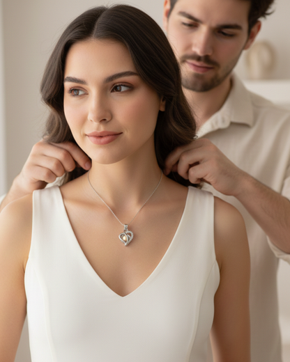 Collar Corazón de Perla Promesa